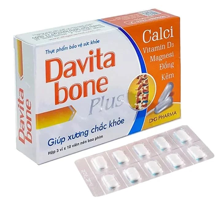 Davita Bone Plus (Hộp 3 vỉ x 10 viên)