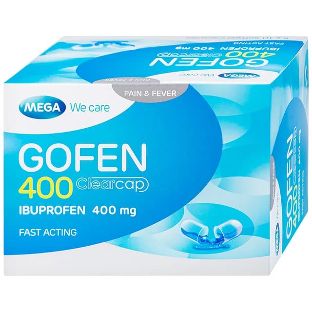 Thuốc Gofen 400 MEGA We care (5 vỉ x 10 viên)