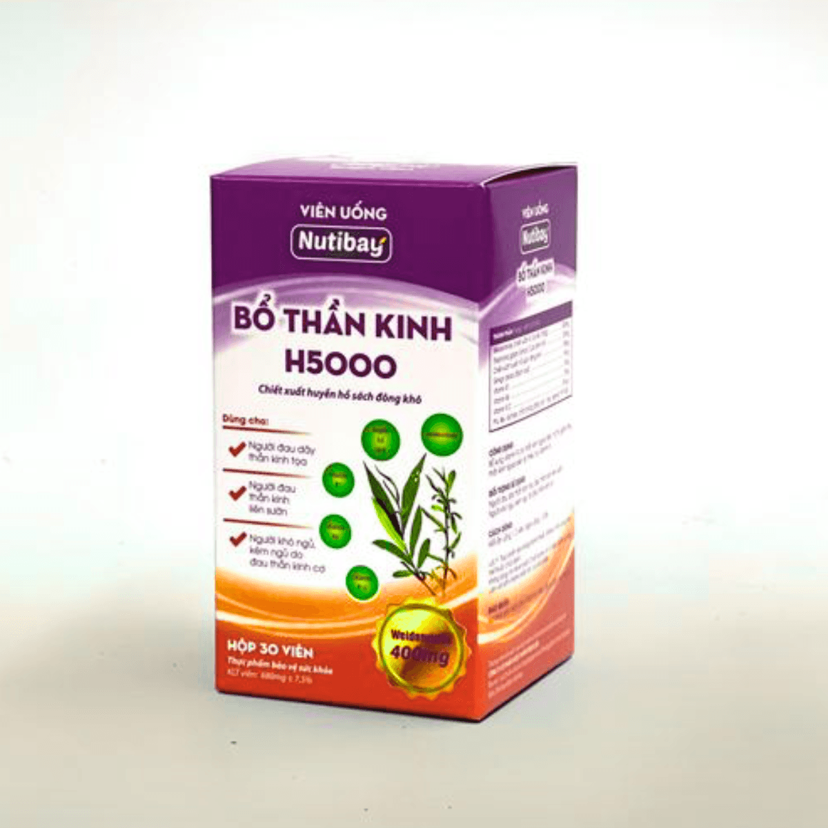 Bổ Thần Kinh H5000 Nutibay (Hộp 30 viên)