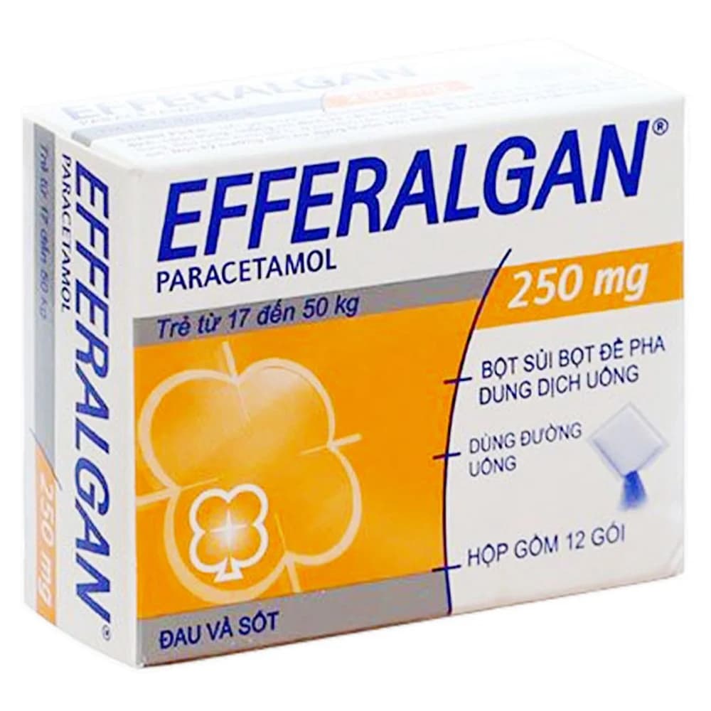 Bột sủi Efferalgan 250mg UPSA SAS (12 gói)