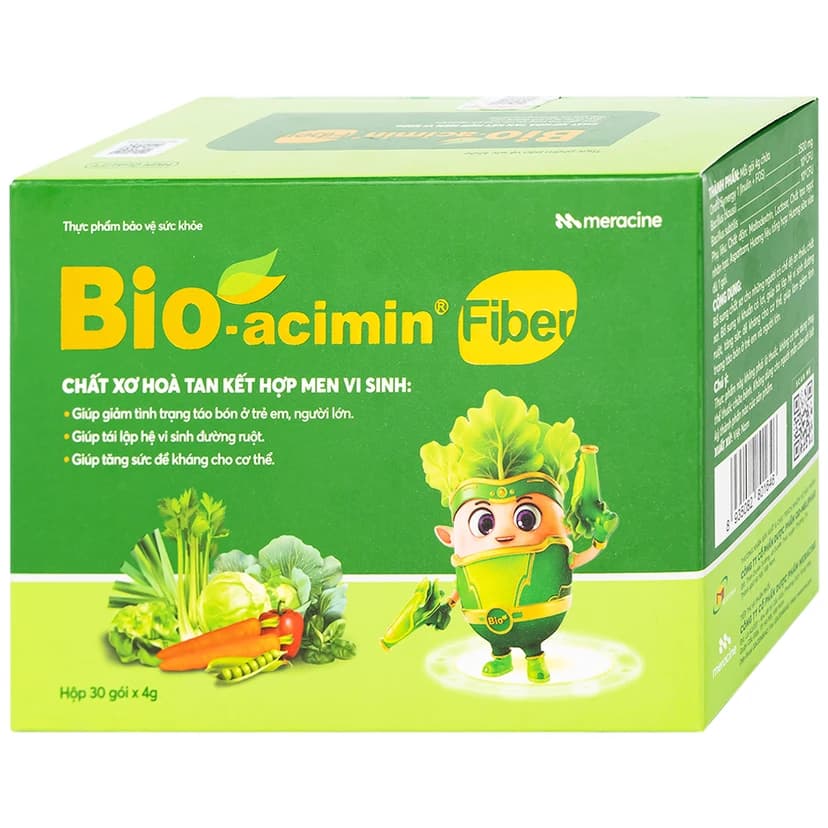 Cốm Bio-acimin Fiber Meracine (Hộp 30 gói)