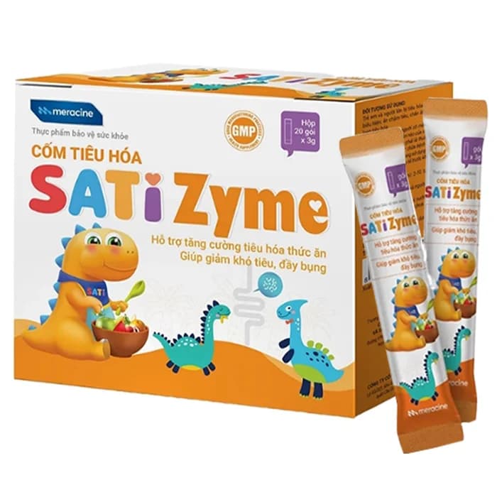 Cốm tiêu hóa SatiZyme (Hộp 20 gói)