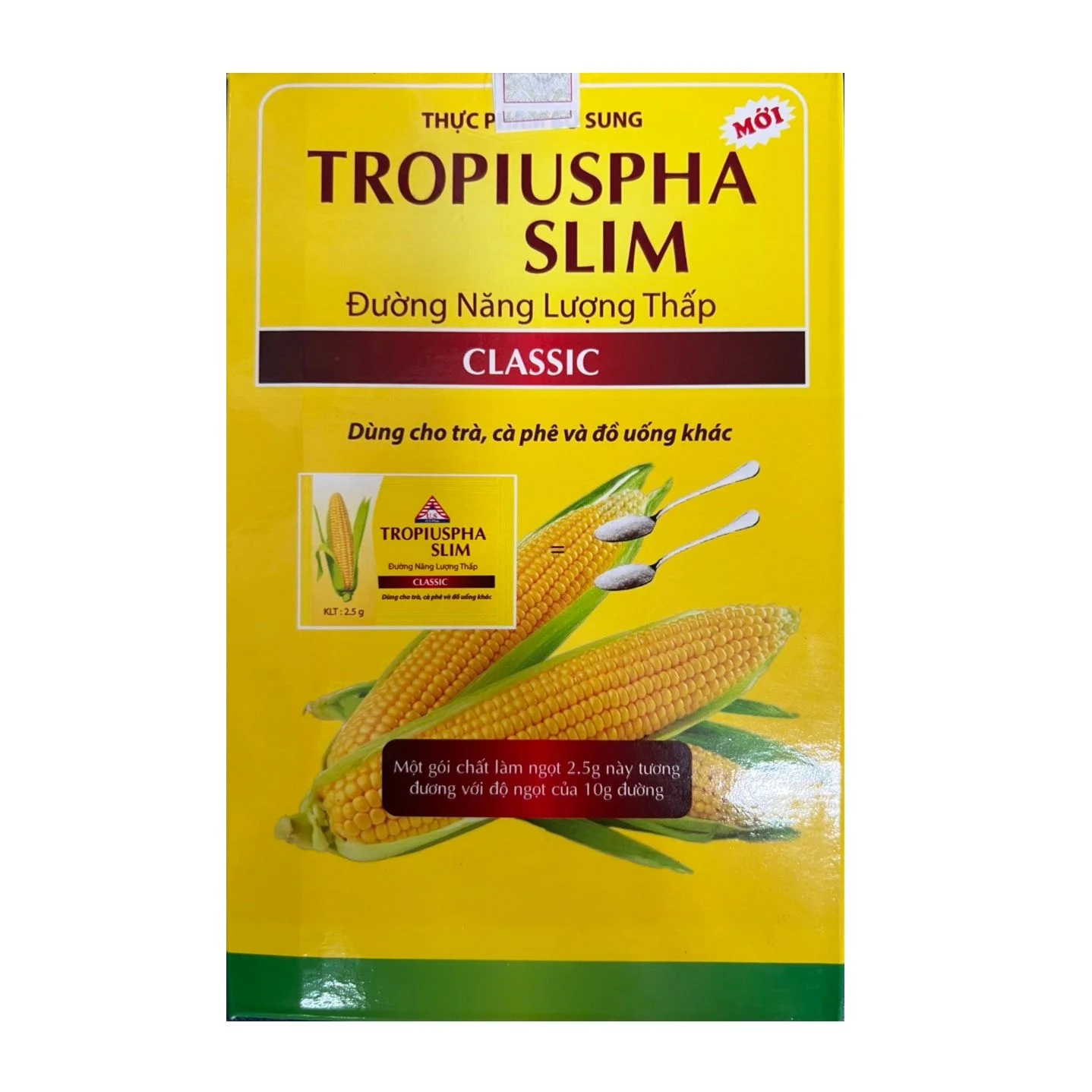 Đường bắp ăn kiêng Tropiuspha Slim (Hộp 50 gói)