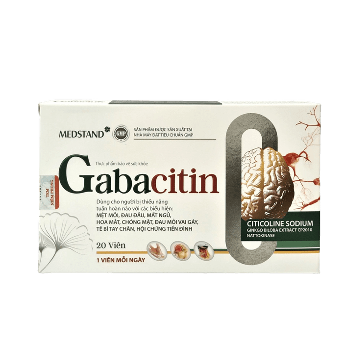 GABACITIN - Tăng cường tuần hoàn não (H/20viên)
