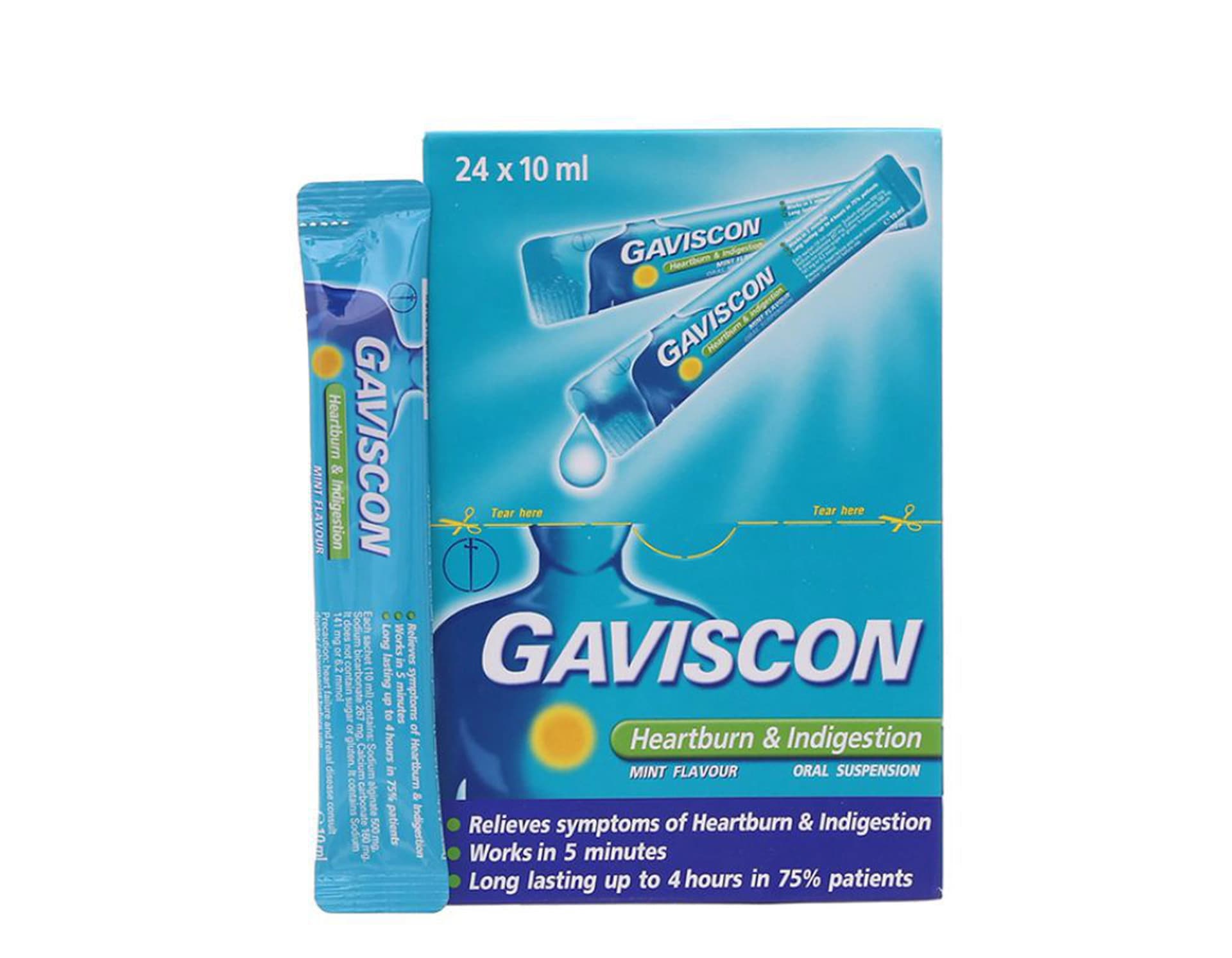 Hỗn dịch Gaviscon Reckitt Benckiser (24 gói x 10ml)