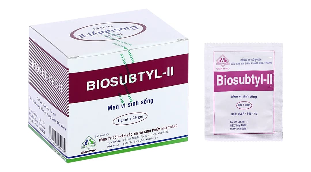 Men tiêu hoá sống Biosubtyl-II (25 gói x 1g)