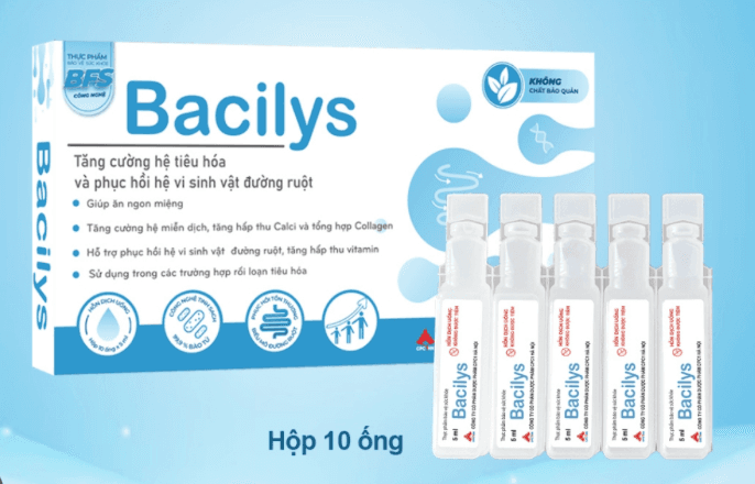 Men vi sinh Bacilys CPC1 (Hộp 1 vỉ x 10 ống)
