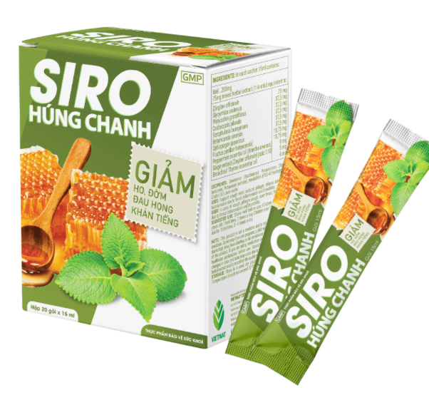 Siro Ho Húng Chanh (Hộp 20 Gói x 15ml)