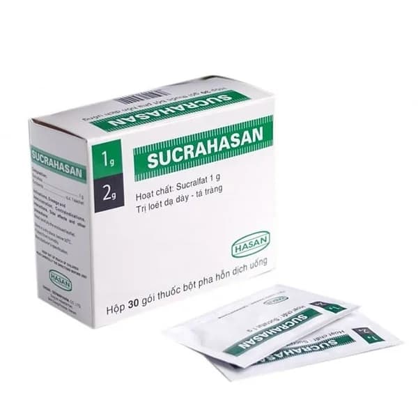 Thuốc bột pha hỗn dịch uống Sucrahasan Hasan (30 gói x 2g)