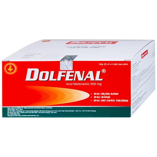 Thuốc Dolfenal United (25 vỉ x 4 viên)