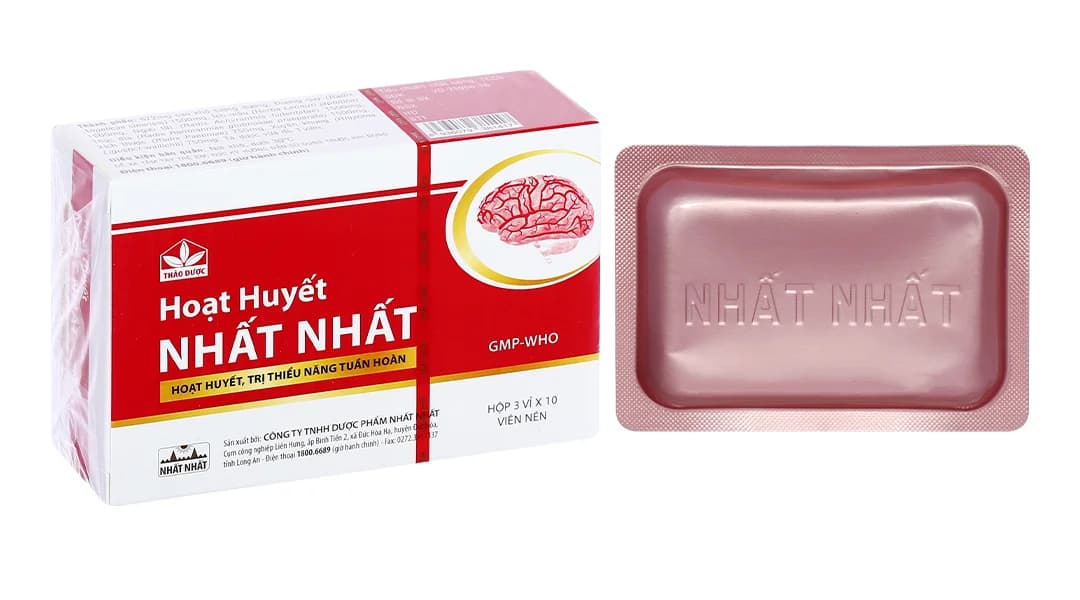 Thuốc Hoạt Huyết Nhất Nhất (3 vỉ x 10 viên)
