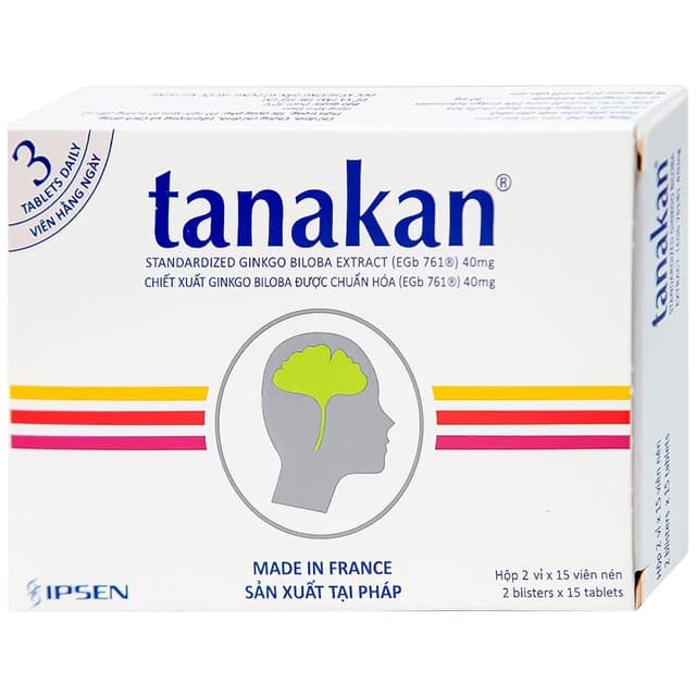 Thuốc Tanakan (2 vỉ x 15 viên)