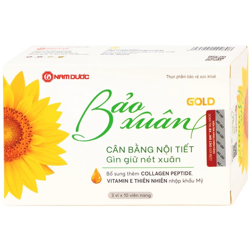 TPBVSK Bảo Xuân Gold Nam Dược (3 vỉ x 10 viên)