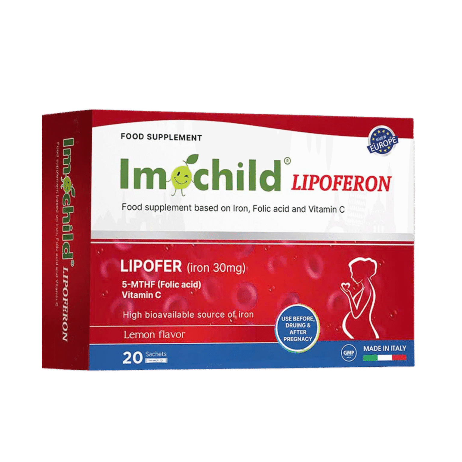 TPBVSK Imochild Lipoferon (Hộp 20 gói)