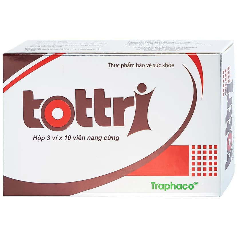 TPBVSK Viên nang Tottri Traphaco (3 vỉ x 10 viên)