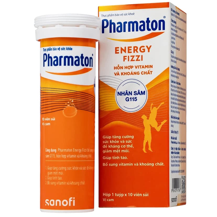 TPBVSK Viên Sủi Pharmaton Energy Fizzi (Hộp 10 viên sủi)