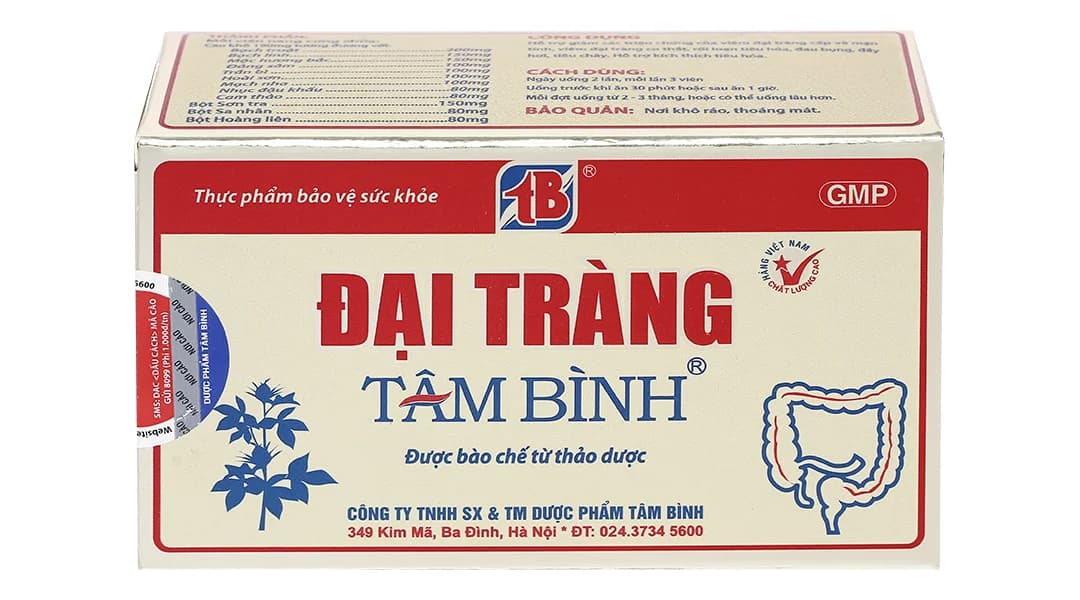 TPBVSK Viên uống Đại Tràng Tâm Bình (5 vỉ x 12 viên)