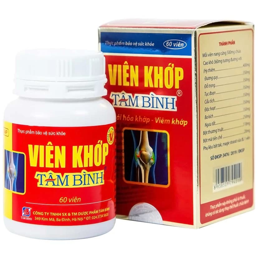Viêm khớp Tâm Bình (Hộp 60 viên)