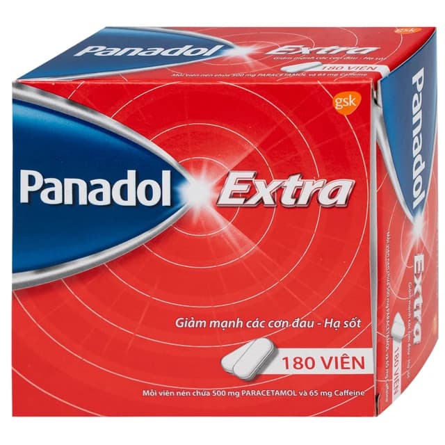 Viên nén Panadol Extra đỏ GSK (15 vỉ x 12 viên)
