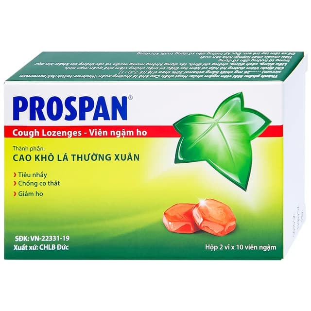 Viên ngậm ho Prospan Engelhard (2 vỉ x 10 viên)