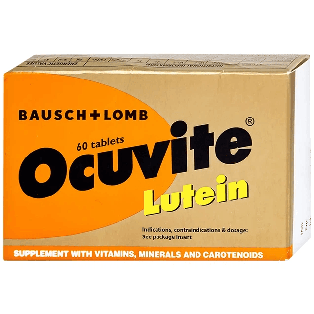 Viên uống Ocuvite Lutein (Hộp 3 vỉ x 20 viên)