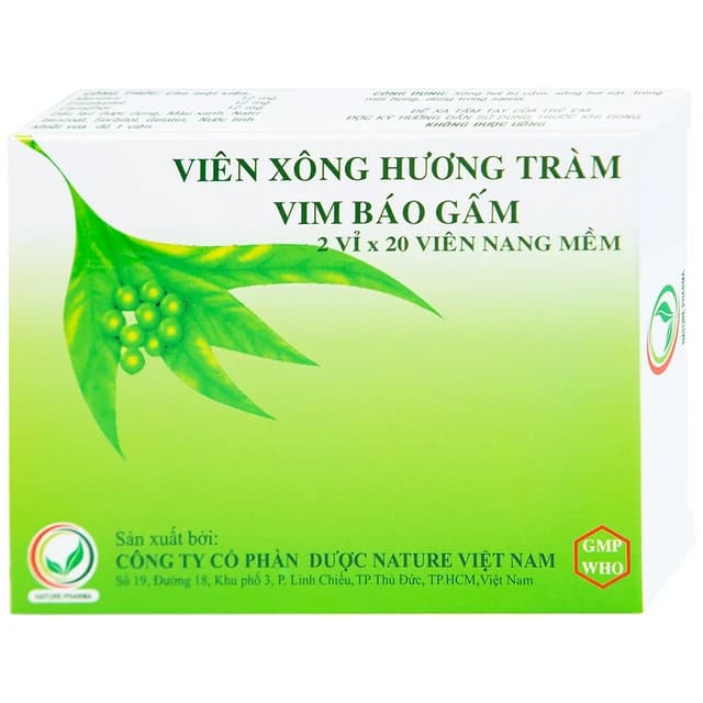 Viên Xông Hương Tràm Vim Báo Gấm (2 vỉ x 20 viên)