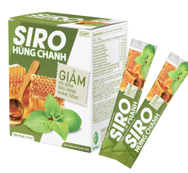 Siro Ho Húng Chanh (Hộp 20 Gói x 15ml)