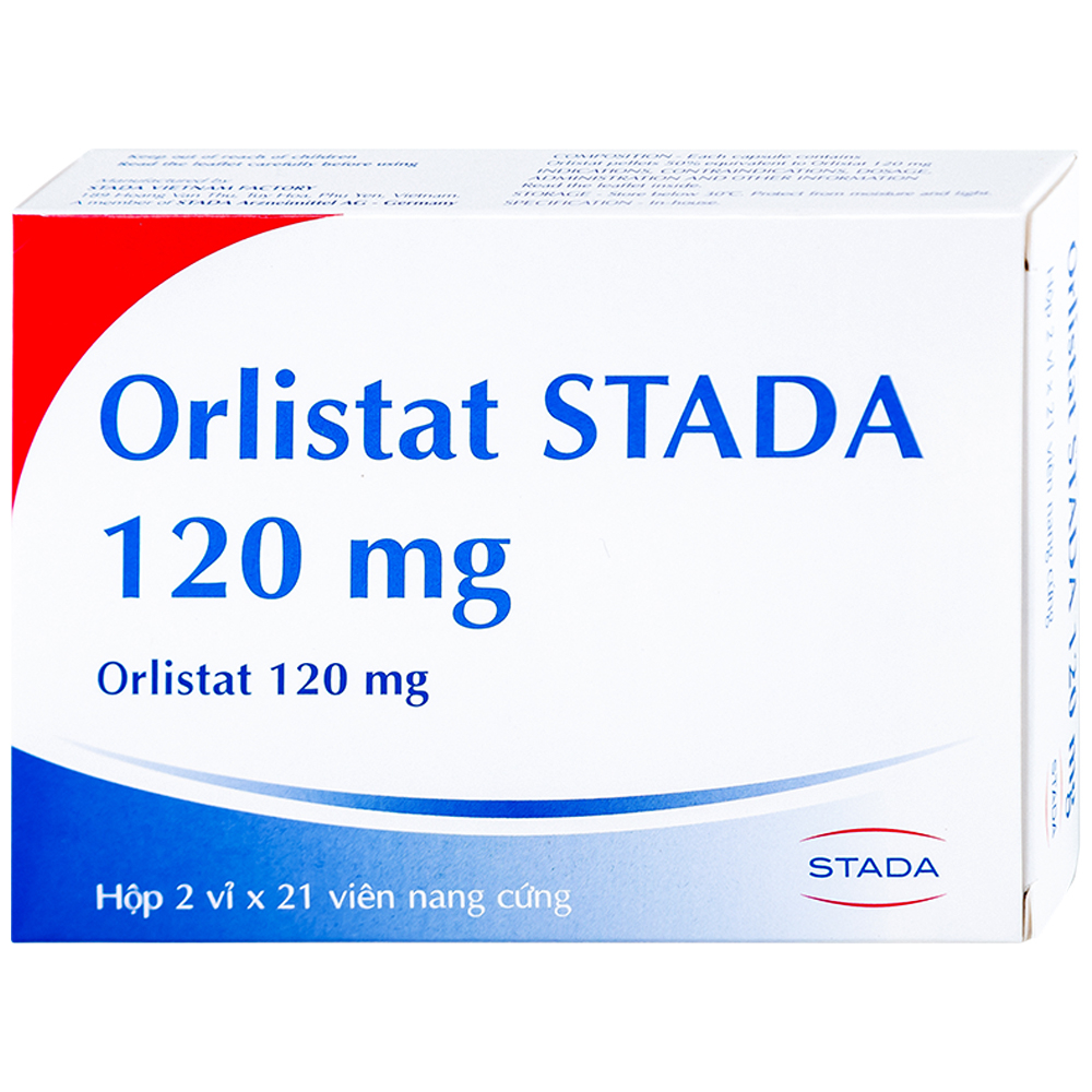 Thuốc Orlistat Stada 120mg (2 vỉ x 21 viên)