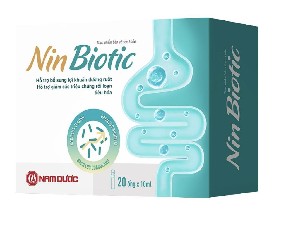 TPBVSK Men Vi Sinh Ninbiotic (Hộp 20 ống x 10ml)