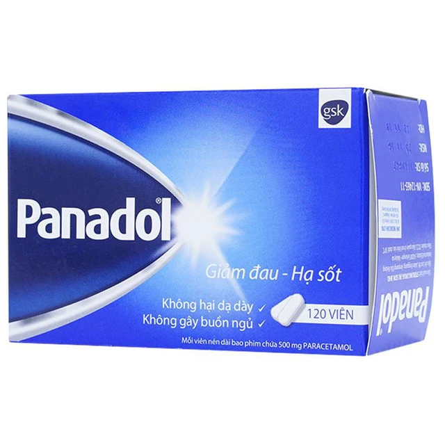 Viên nén Panadol 500mg GSK (10 vỉ x 12 viên)
